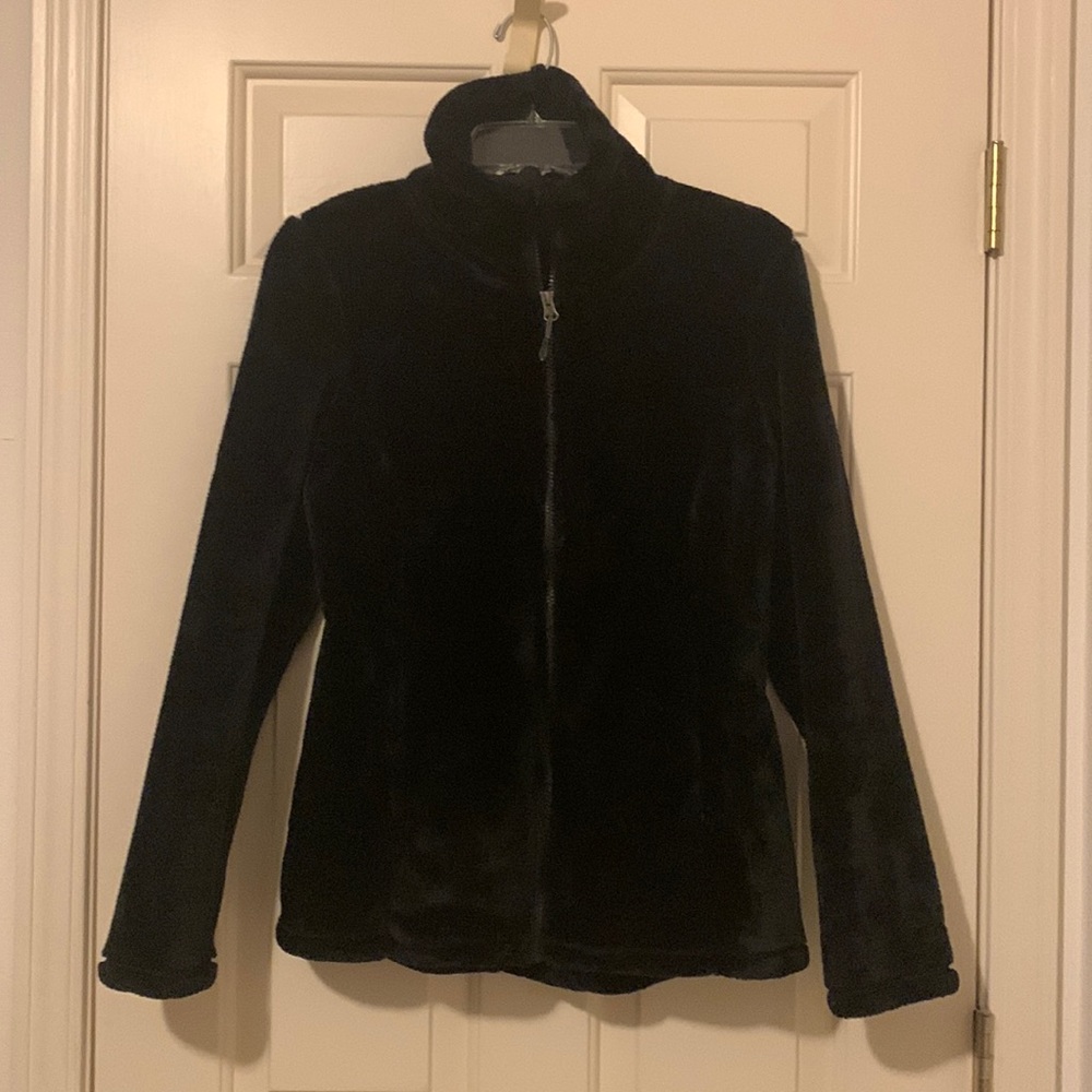 32 degrees Soft Fuzzy zip up black small